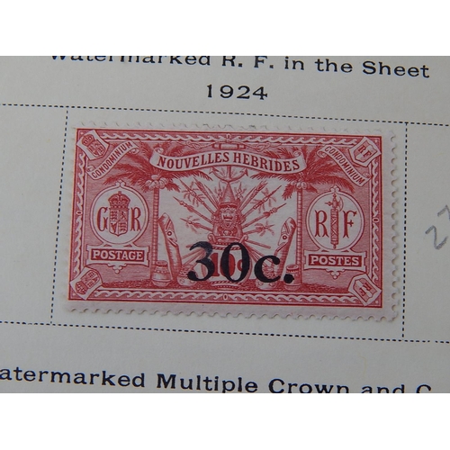 365 - New Hebs FR: 1908 - 25 mint selection on printed leaves with 1908 vals to 1f, 1911 set less 25c, 191... 