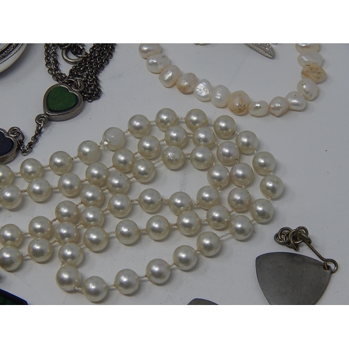 29 - Quantity of Costume Jewellery to include a hallmarked silver belcher chain, watches etc.