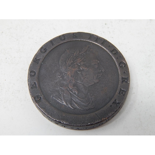 121 - George III Tuppence 1797 with edge inscription 