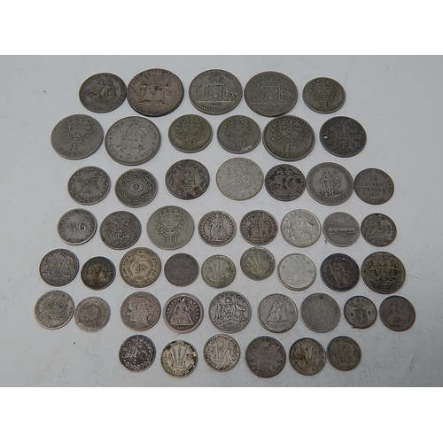 123 - Silver World Coinage: Weight 5.98oz (186g)