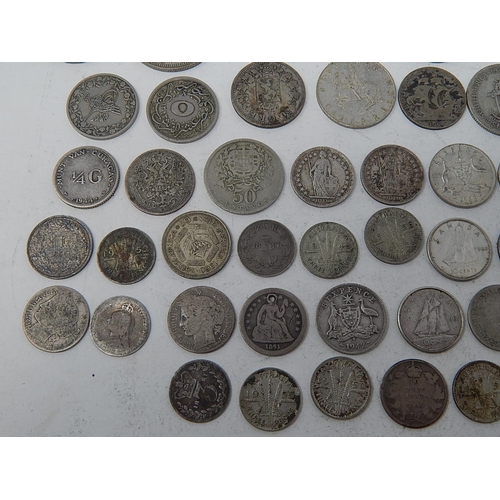 123 - Silver World Coinage: Weight 5.98oz (186g)