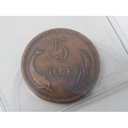 124 - Half Farthing 1844: USA One Cent 1880/1907: USA 5 Cents 1936: Belgium 5 Cents 1857: 5 Ore 1874.