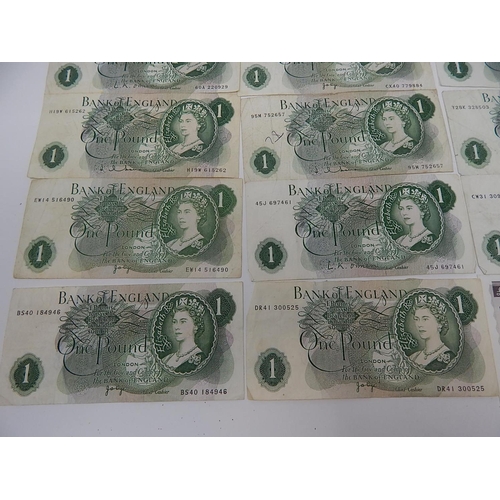 84 - British Bank Notes to Include: Gill £10 Note: Page/O'Brian/Forde/Hollom £1 Notes (18) Forde/Hollom 1... 