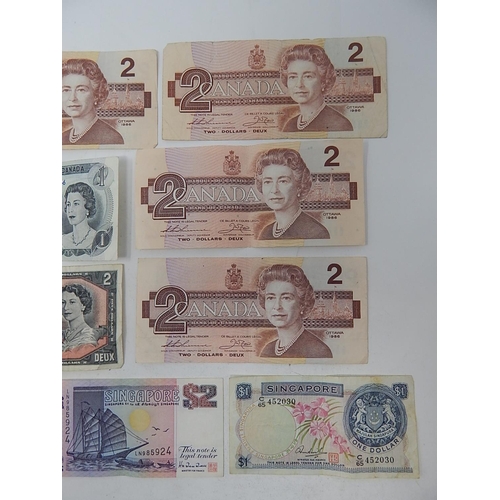 95 - Canadian: Fiji: Singapore: New Zealand Dollars (13)