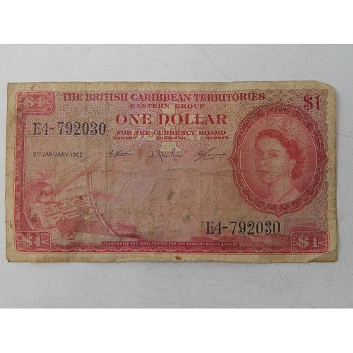 96 - The British Caribbean Territories Eastern Group $1.00 dated 2nd January 1962.