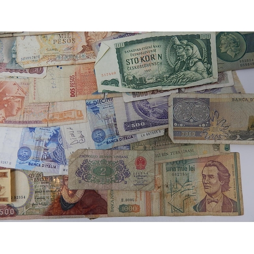 97 - Large Quantity of World Banknotes From a Private Collection.