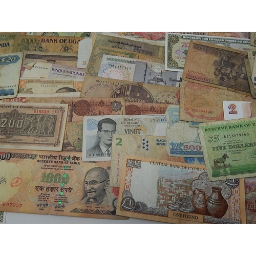 98 - Large Quantity of World Banknotes From a Private Collection.