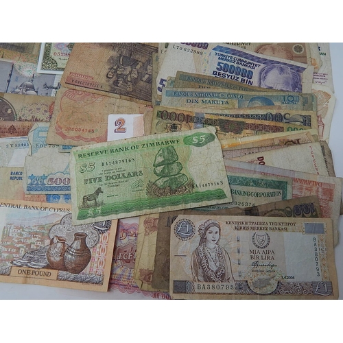 98 - Large Quantity of World Banknotes From a Private Collection.