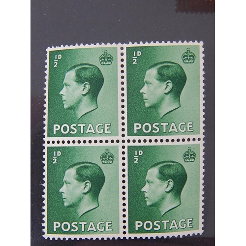 263 - GB 1910 SG218 Mint U/M Block of Four +1912 SG357 Mint U/M Block of Four + 1936 SG457 Mint U/M Block ... 