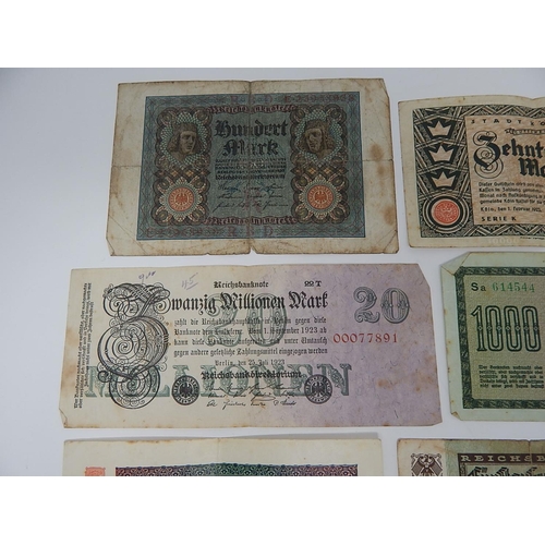 82 - Germany: 1920's Million & Thousand Mark Bank Notes (12).