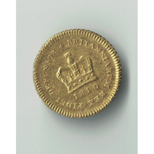 131 - George III Gold Third Guinea 1810 a magnificent example, brilliant, practically as struck