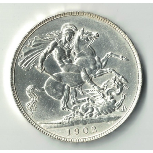 136 - Edward VII Crown 1902 brilliant, about Uncirculated