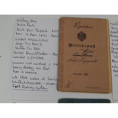 505 - Collection of WWI German Soldiers Pass Books (12).