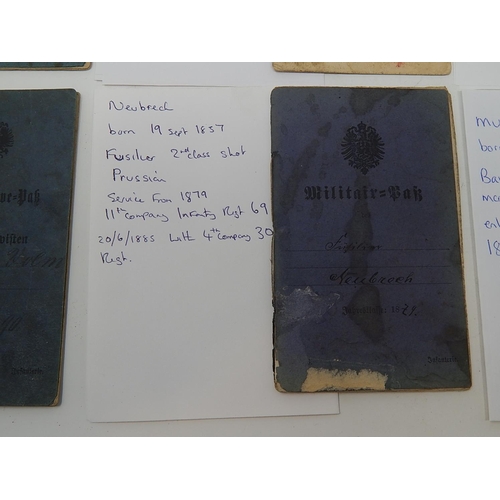 505 - Collection of WWI German Soldiers Pass Books (12).