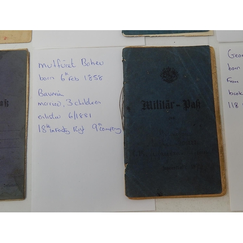 505 - Collection of WWI German Soldiers Pass Books (12).