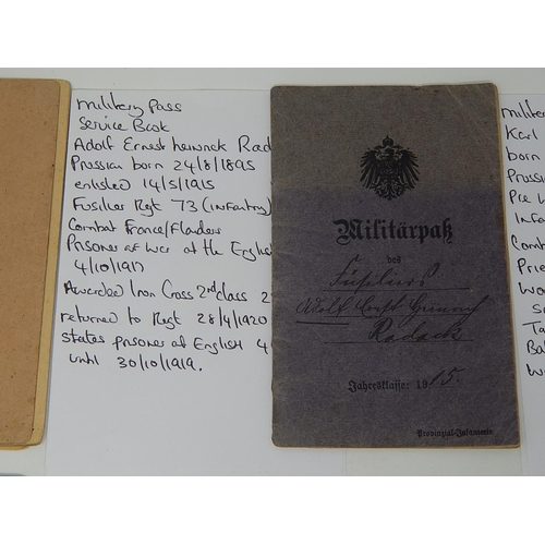 505 - Collection of WWI German Soldiers Pass Books (12).