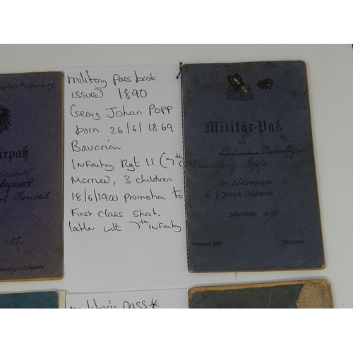 505 - Collection of WWI German Soldiers Pass Books (12).