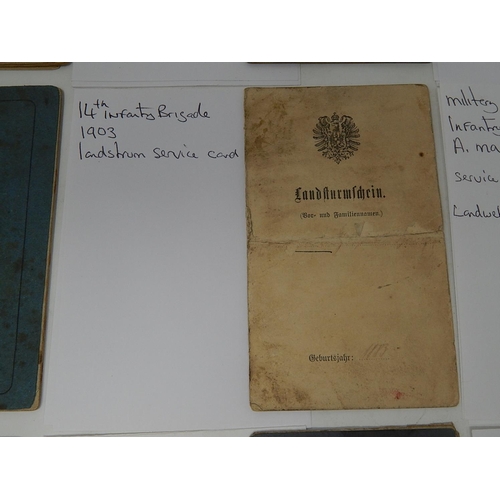 505 - Collection of WWI German Soldiers Pass Books (12).