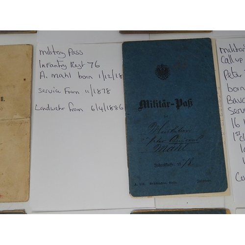 505 - Collection of WWI German Soldiers Pass Books (12).