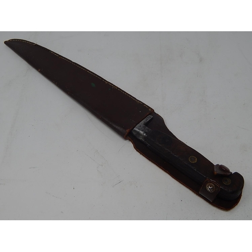 509 - An original WWII Second World War ' Chindit combat dagger. Single edged stainless steel blade marked... 