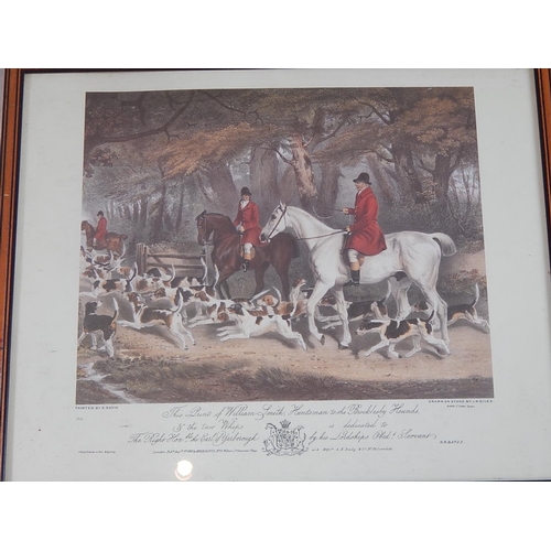 475 - Pictures: Large Framed Parisian Scene: Framed & Glazed Hunting Print & Two Signed Framed & Glazed Pr... 