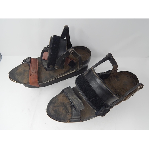 513 - RARE WWII Polish Mine Field Detector Boots.