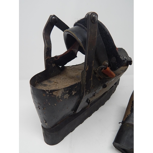 513 - RARE WWII Polish Mine Field Detector Boots.