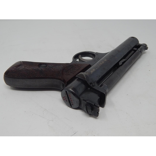 515 - Vintage Webley Senior Air Pistol by Webley & Scott Ltd Birmingham with brown chequered grip: No 1473... 