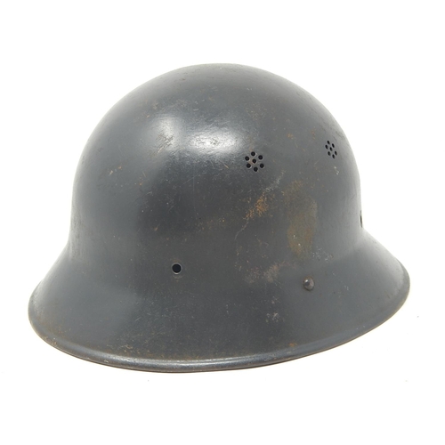 523 - WWII Czech Helmet Shell Re-Issued to German Medics when they Invaded Czechoslovakia on 15th March 19... 