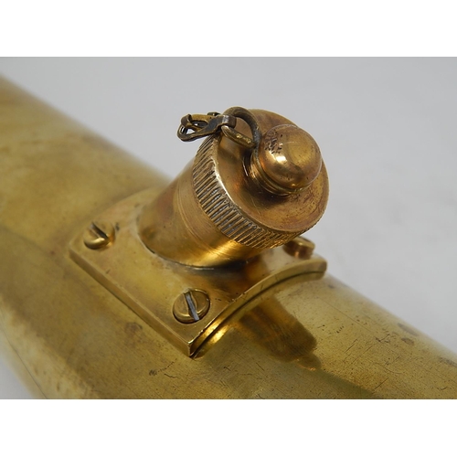 529 - WWI Brass Gun Sight: Engraved 