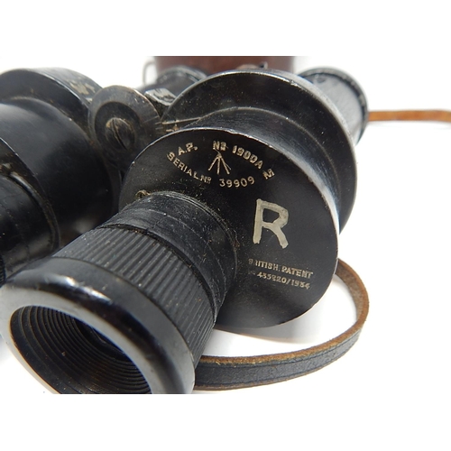 530 - WWII Naval Binoculars: Barr & Stroud 7x CF 41 A.P No 1900A Serial No 39909 with Broad Arrow Impresse... 