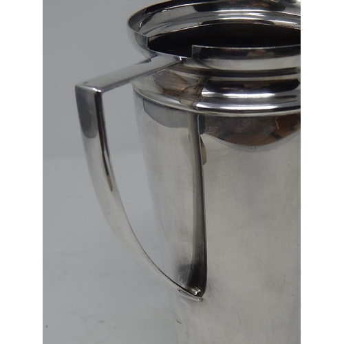 43 - ASPREY & CO: 1930's Silver Plated Water Jug: Measures 19cm High.