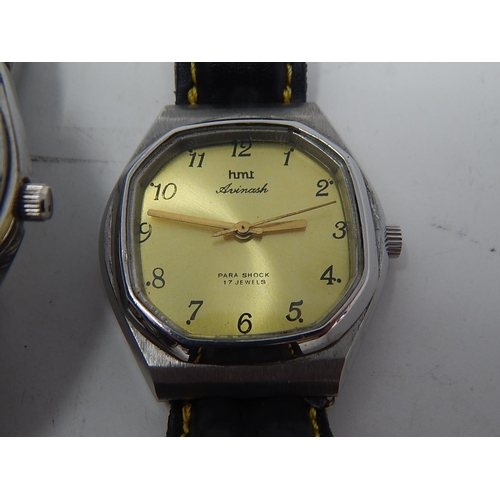 44 - Four Gentleman's Wristwatchs: Sekonda: Ben Sherman (2): HMT: