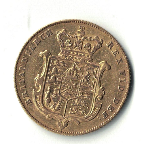 132C - George IV Gold Sovereign 1830 Bare head Extremely Fine