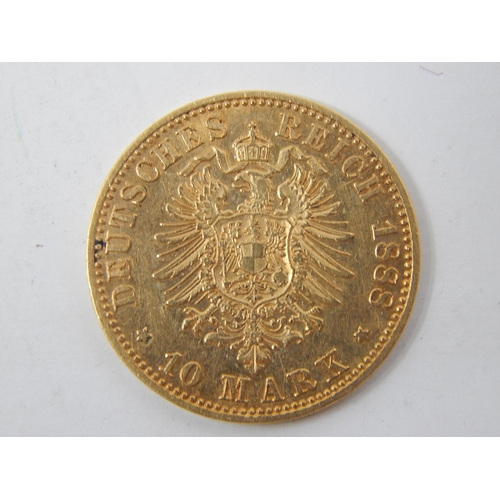 100D - German 10 marks 1888
Weight (grams): 3.98
Pure gold content (grams): 3.582
Fineness: 900.0
Dimension... 