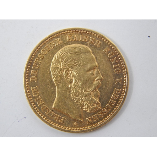 100D - German 10 marks 1888
Weight (grams): 3.98
Pure gold content (grams): 3.582
Fineness: 900.0
Dimension... 