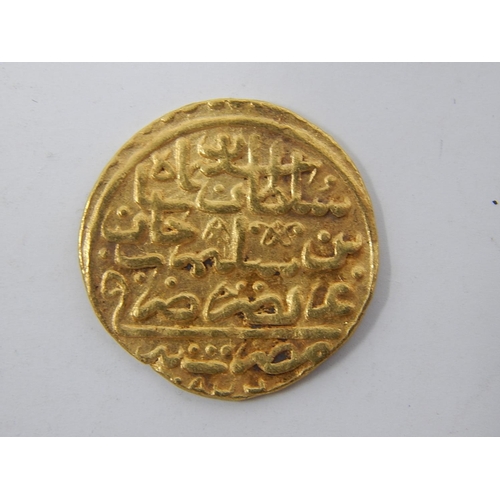 100G - Ancient possibly Indian Gold Coin: 19mm: 3.5g