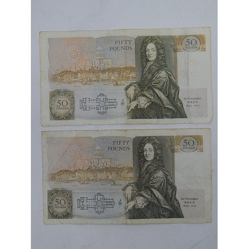 83 - 2 x £50 Notes