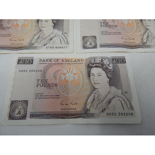 86 - 5 x Gill £10 Notes