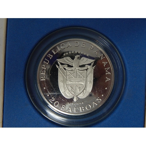 70 - Panama 20 Balboa Silver Proof 1974