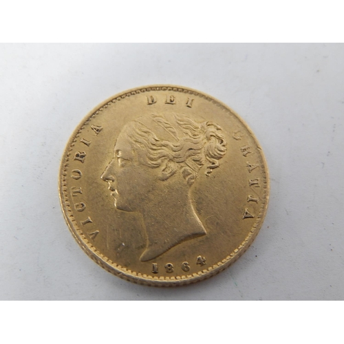 73 - Victoria Gold Half Sovereign 1864