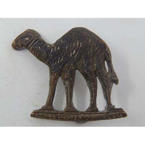 321 - WW1 Style Australian Imperial Camel Corps Theatre made sand cast badge.