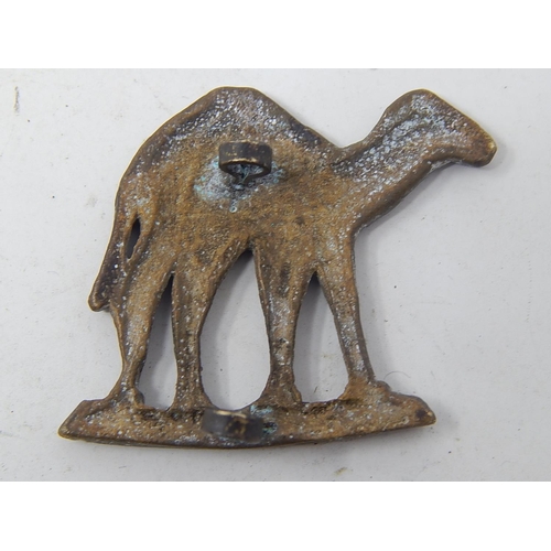 321 - WW1 Style Australian Imperial Camel Corps Theatre made sand cast badge.