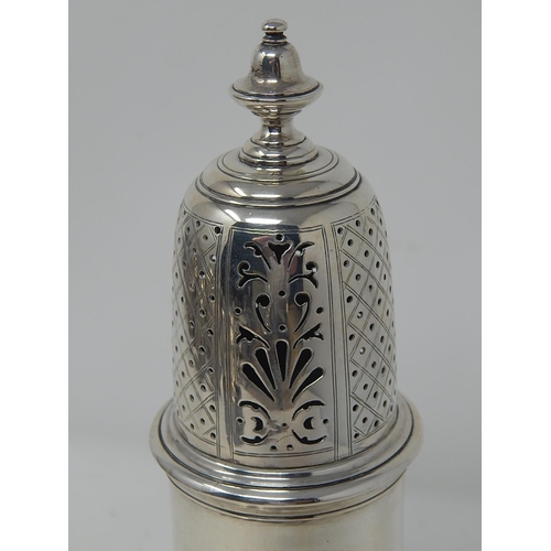 155 - Large Edwardian Silver Sugar Sifter: Hallmarked London 1909: Height 23cm: Weight 10oz (315g)