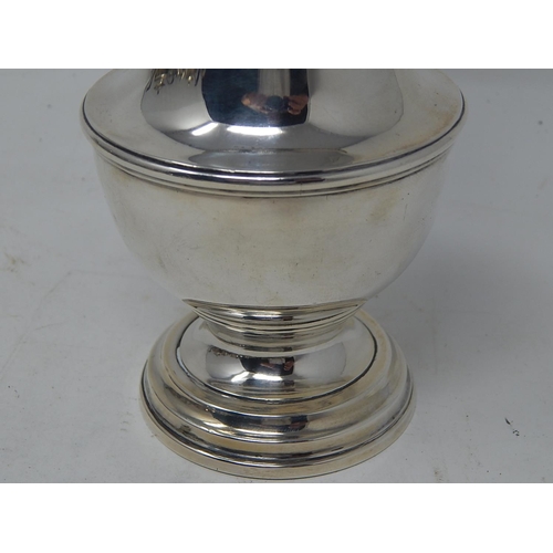 155 - Large Edwardian Silver Sugar Sifter: Hallmarked London 1909: Height 23cm: Weight 10oz (315g)