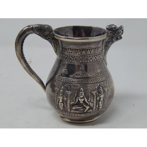 157 - C19th Indian Silver Cream Jug: Won by 