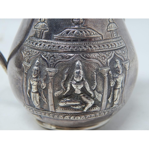 157 - C19th Indian Silver Cream Jug: Won by 