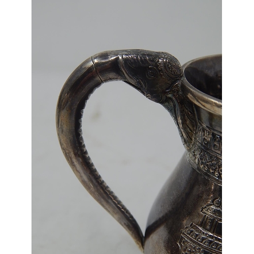 157 - C19th Indian Silver Cream Jug: Won by 