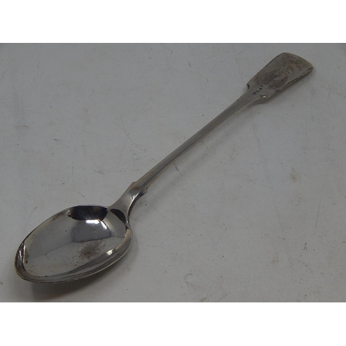 163 - Large Scottish William IV Silver Basting Spoon: Hallmarked Edinburgh 1834 by James McKay: Measures 3... 