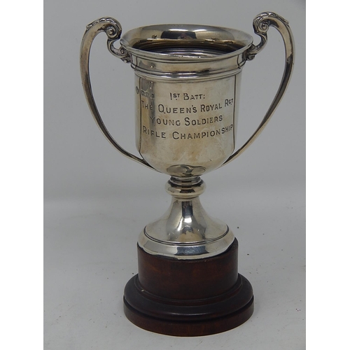 167 - Military Interest: Silver Trophy Cup 